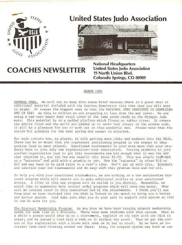 03/84 USJA Coach Newsletter